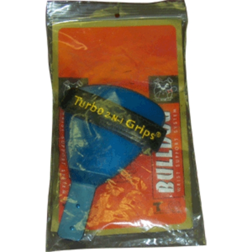 Turbo 2-N-1 Grips Bulldog Wrist Support Blue Reverse Attachment Left Handed&nbsp;