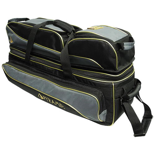 Pyramid 24K Premium Deluxe Triple Tote Roller Plus Black/Gold/Grey&nbsp;