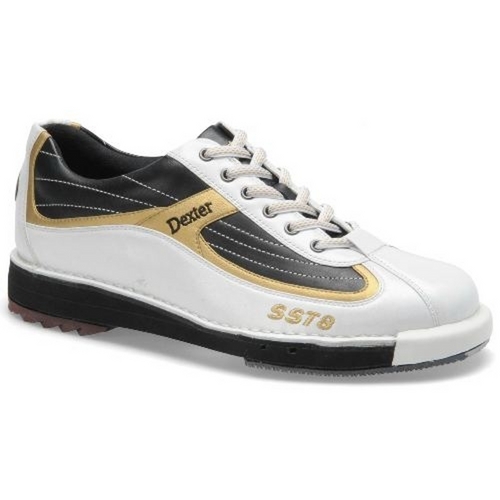Dexter Mens SST 8 White/Black/Gold