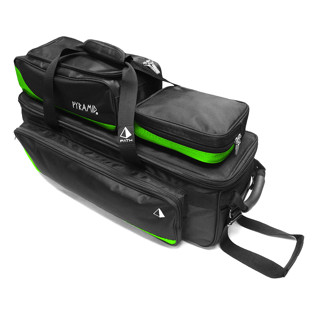 Pyramid Path Triple Tote Roller Plus Black/Lime Green&nbsp;